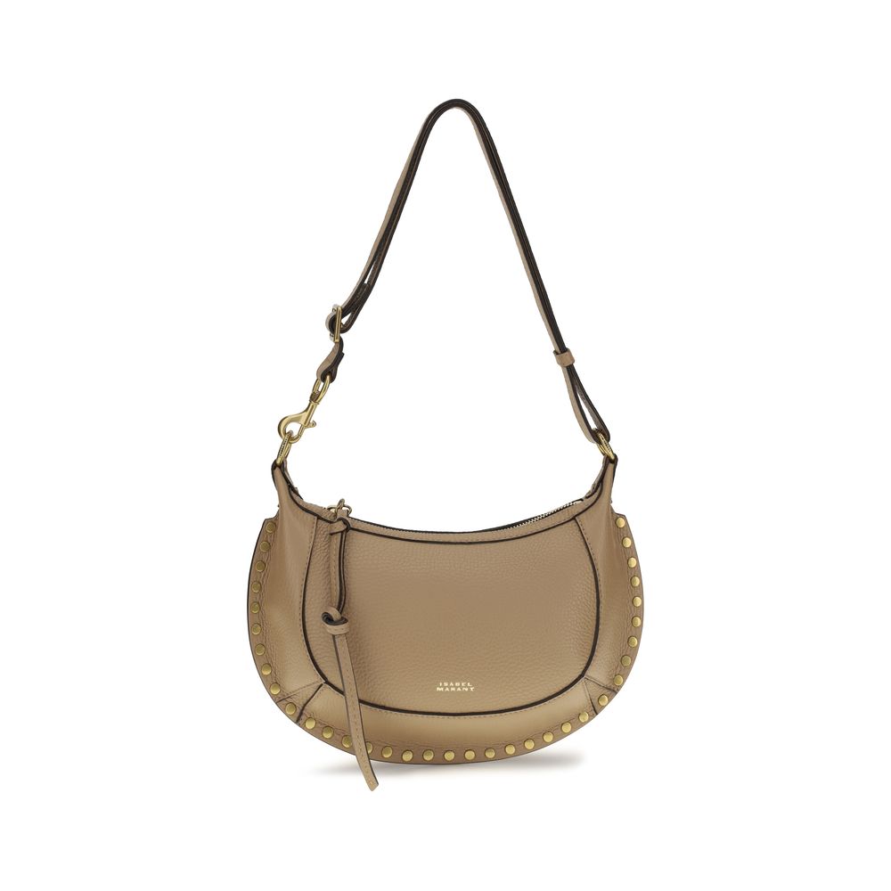 Isabel Marant Oskan Moon Beige Calfskin Shoulder Bag