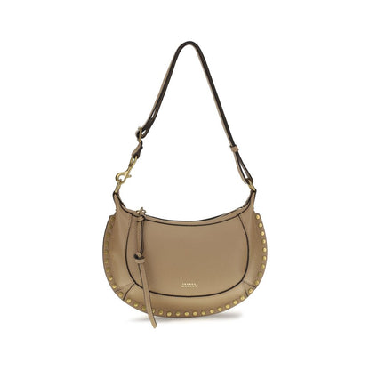 Isabel Marant Oskan Moon Beige Calfskin Shoulder Bag