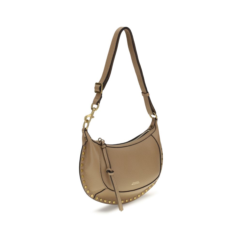 Isabel Marant Oskan Moon Beige Calfskin Shoulder Bag