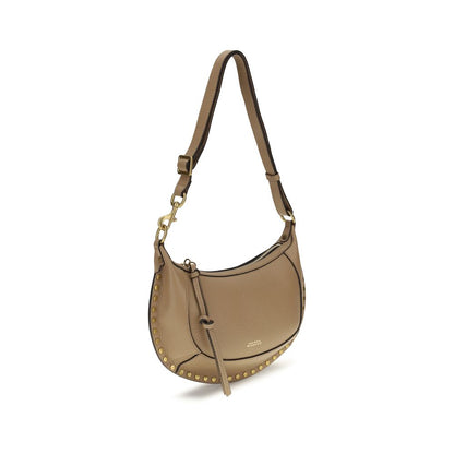 Isabel Marant Oskan Moon Beige Calfskin Shoulder Bag