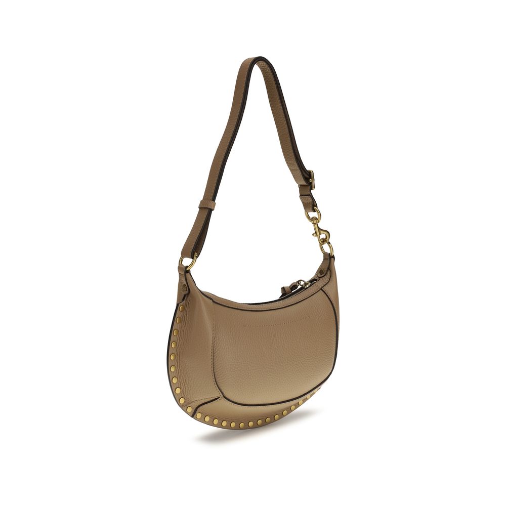 Isabel Marant Oskan Moon Beige Calfskin Shoulder Bag