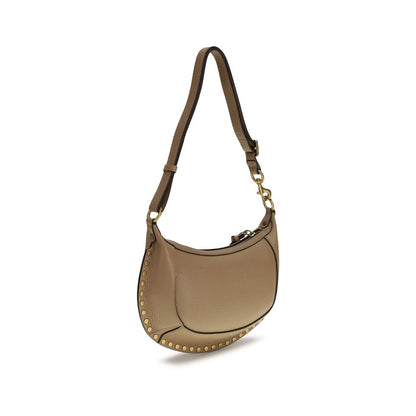 Isabel Marant Oskan Moon Beige Calfskin Shoulder Bag