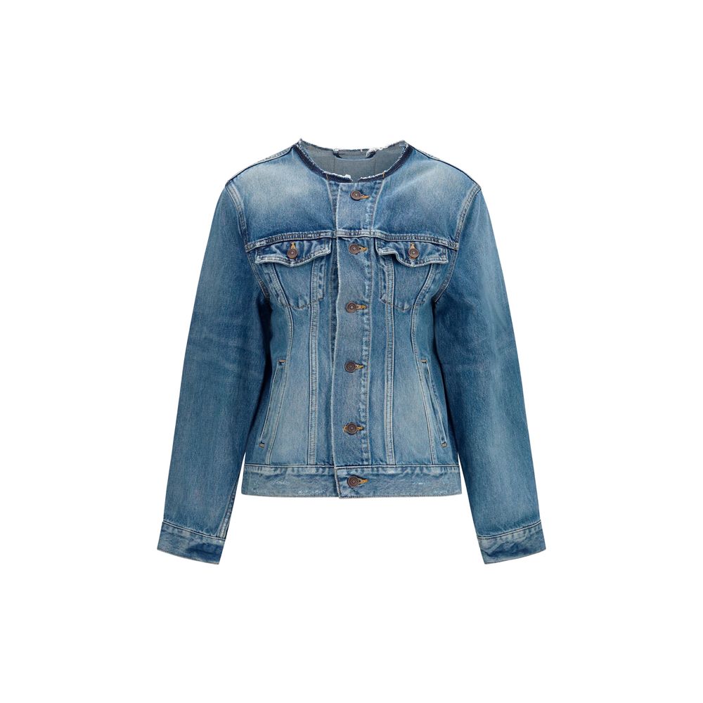 Balenciaga Hourglass Blue Denim Jacket