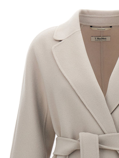 'S Max Mara Esturia Beige Virgin Wool Coat