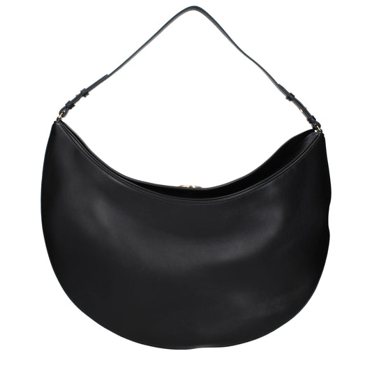 Jacquemus Le Bisou Perle Black Leather Shoulder Bag