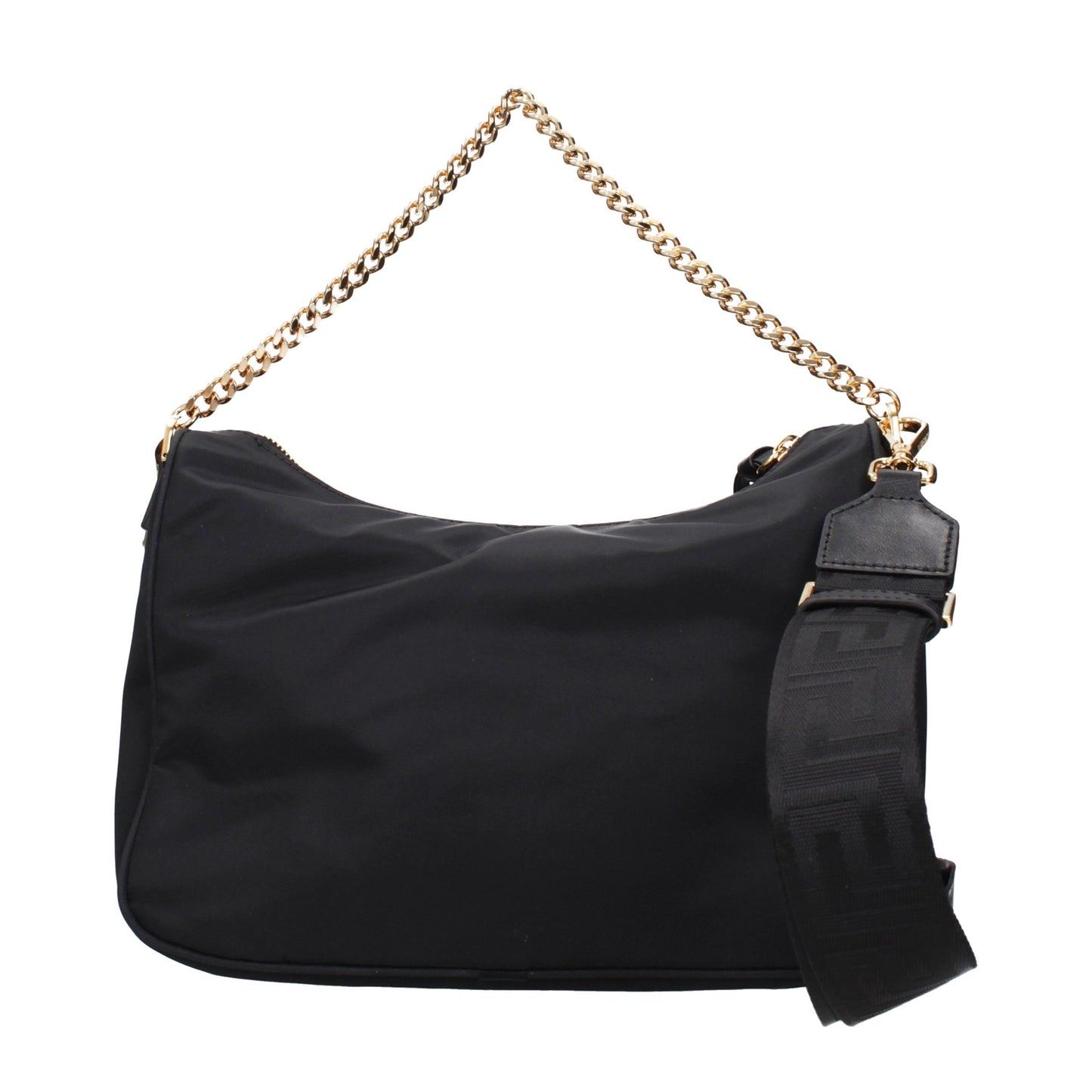 Versace La Medusa Small Black Nylon Top-Handle Bag