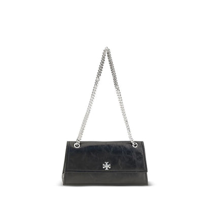 Tory Burch Kira Black Suede Shoulder Bag