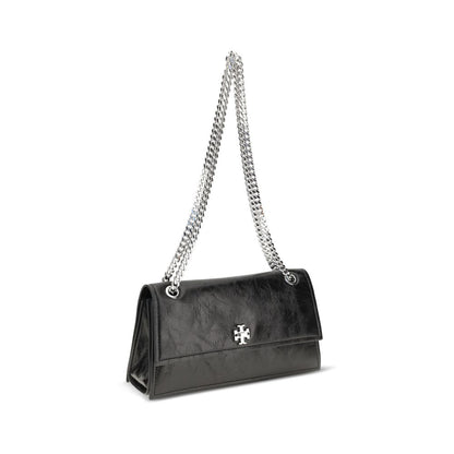 Tory Burch Kira Black Suede Shoulder Bag
