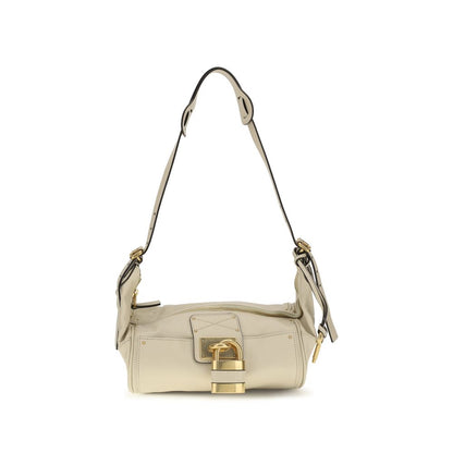 Chloé Small Paddington Beige Calfskin Shoulder Bag