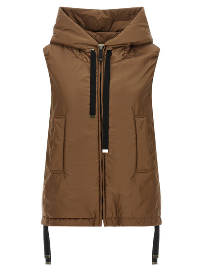 Max Mara The Cube Greengo Brown Padded Vest