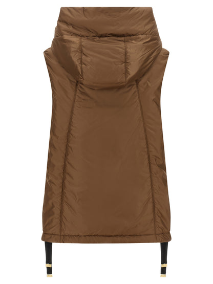Max Mara The Cube Greengo Brown Padded Vest