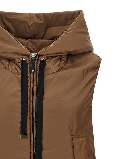 Max Mara The Cube Greengo Brown Padded Vest