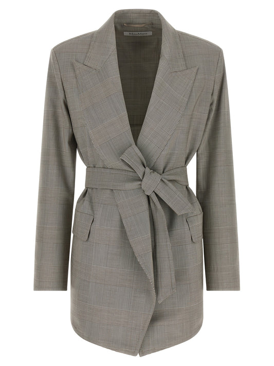 Max Mara MxmNasello Gray Virgin Wool Blazer