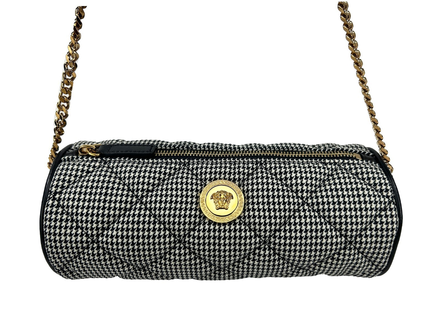 Versace Medusa Quilted Sling Crossbody Bag