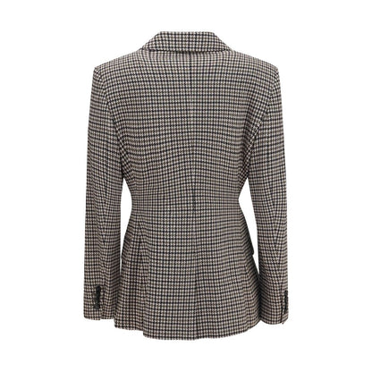 Max Mara Eccelso Houndstooth Double-Breasted Blazer