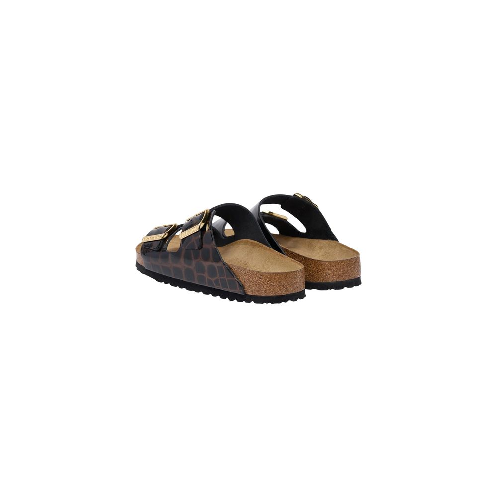 Birkenstock Arizona Black Embossed Leather Sandals