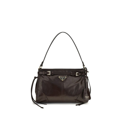 Prada Bonnie Small Cognac Leather Hobo Bag