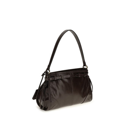 Prada Bonnie Small Cognac Leather Hobo Bag