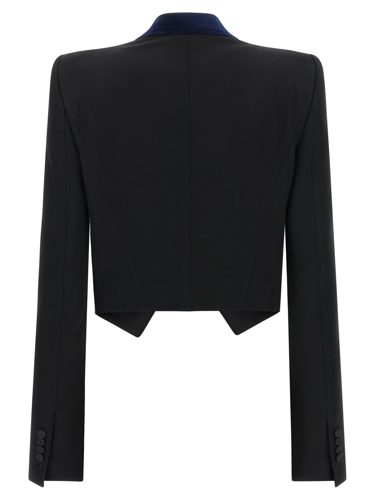 Tom Ford Sharp Cropped Wool Tuxedo Blazer