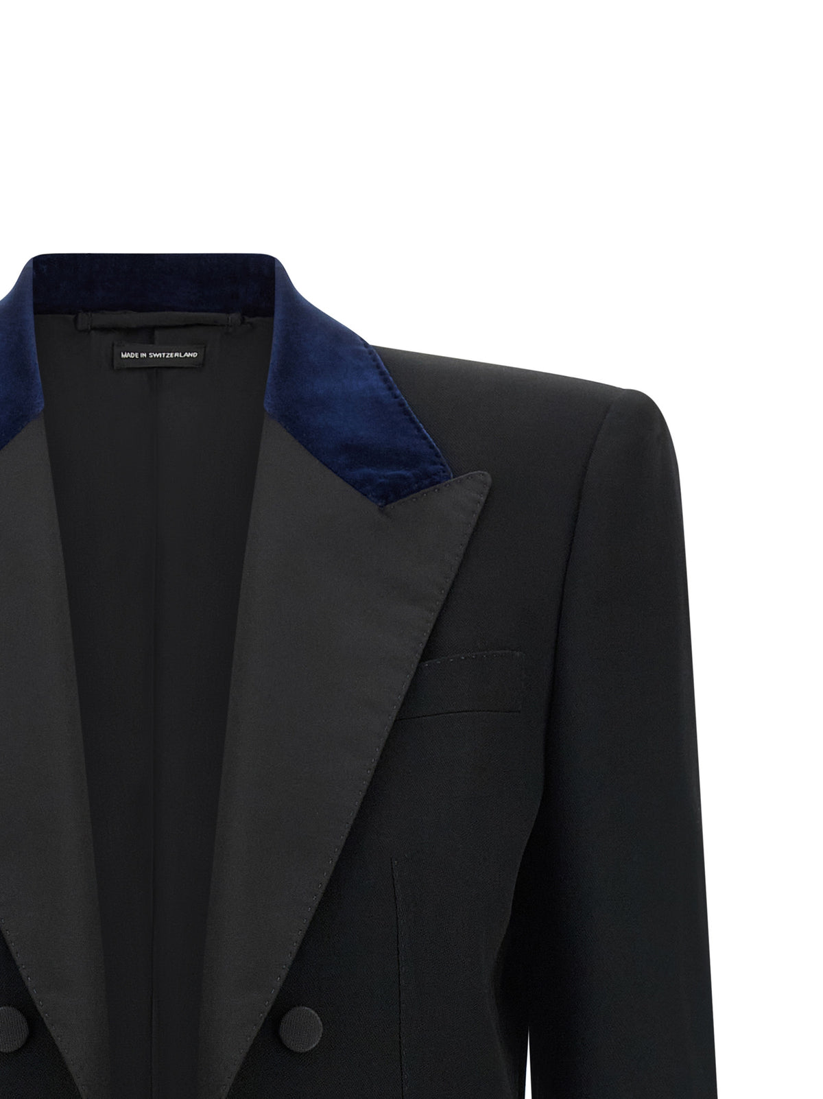 Tom Ford Sharp Cropped Wool Tuxedo Blazer