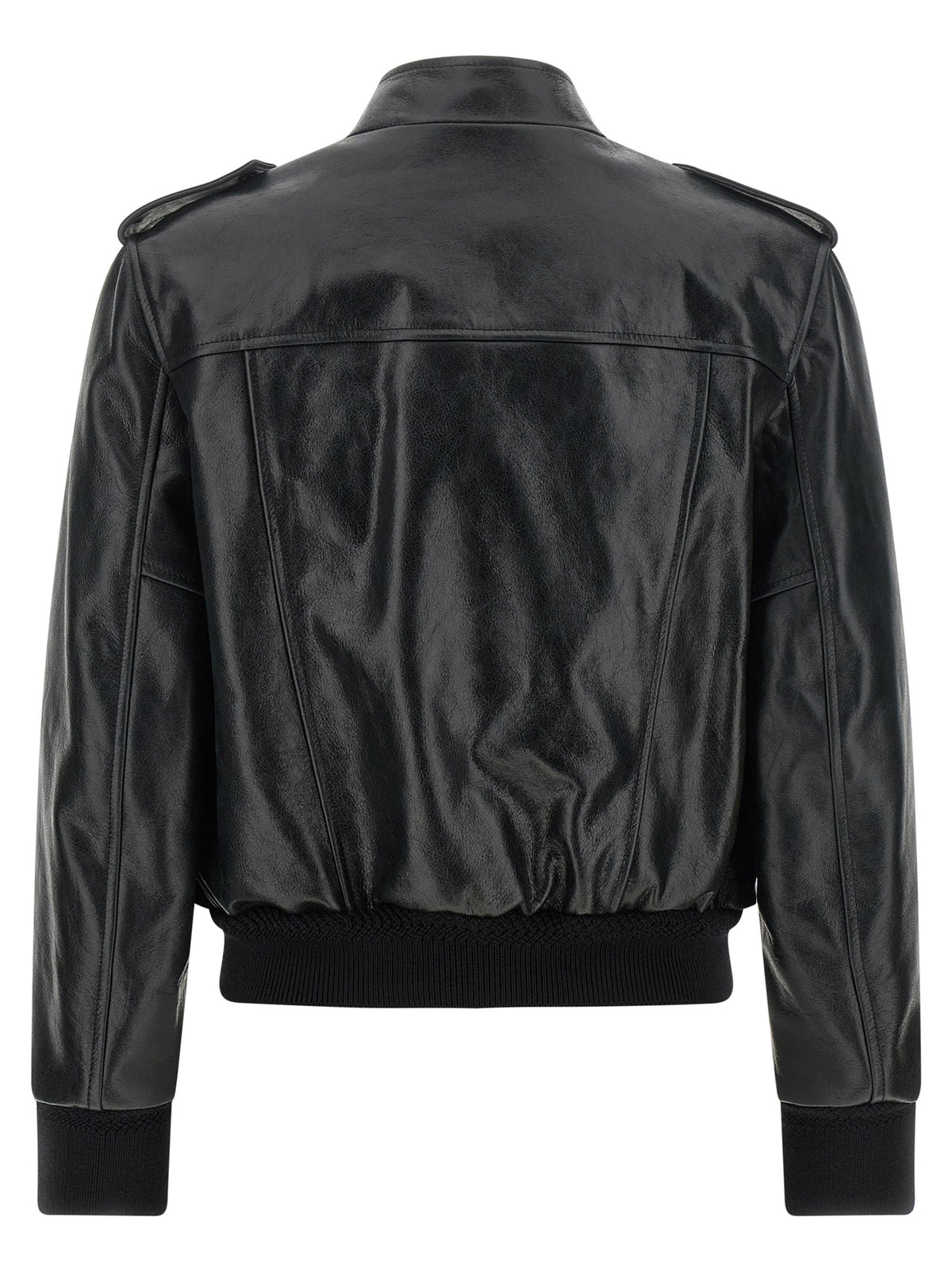 Tom Ford Aviator Black Lambskin Leather Jacket