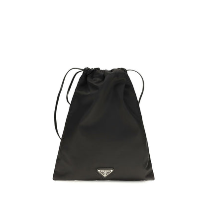 Black Polyamide Clutch Bag