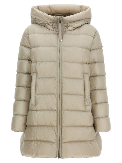 Moncler Suyen Beige Midi Down Jacket