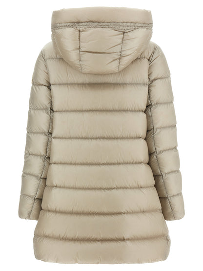 Moncler Suyen Beige Midi Down Jacket