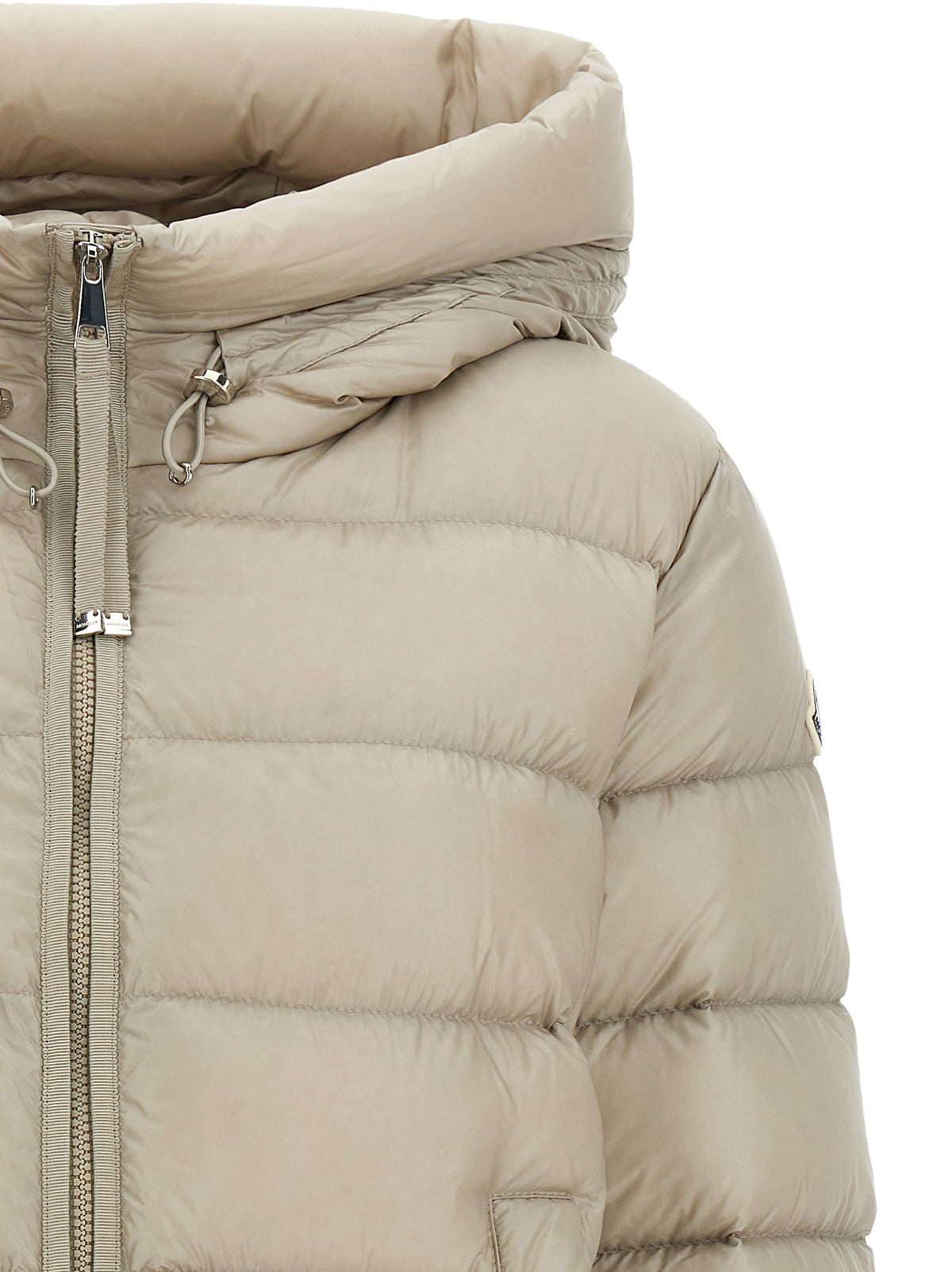 Moncler Suyen Beige Midi Down Jacket