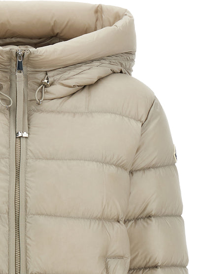 Moncler Suyen Beige Midi Down Jacket