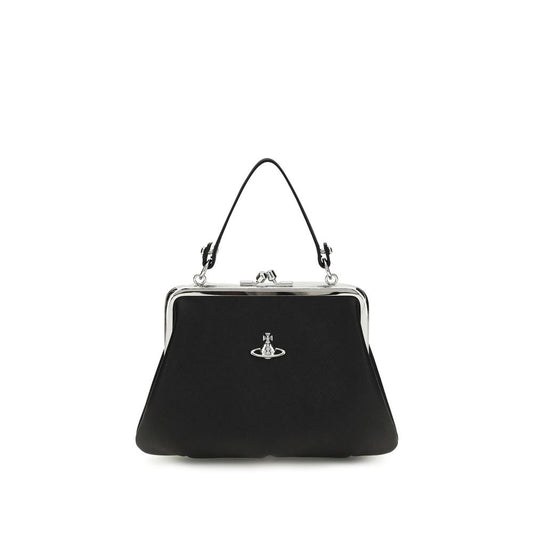Vivienne Westwood Granny Frame Black Recycled Polyurethane Top-Handle Bag