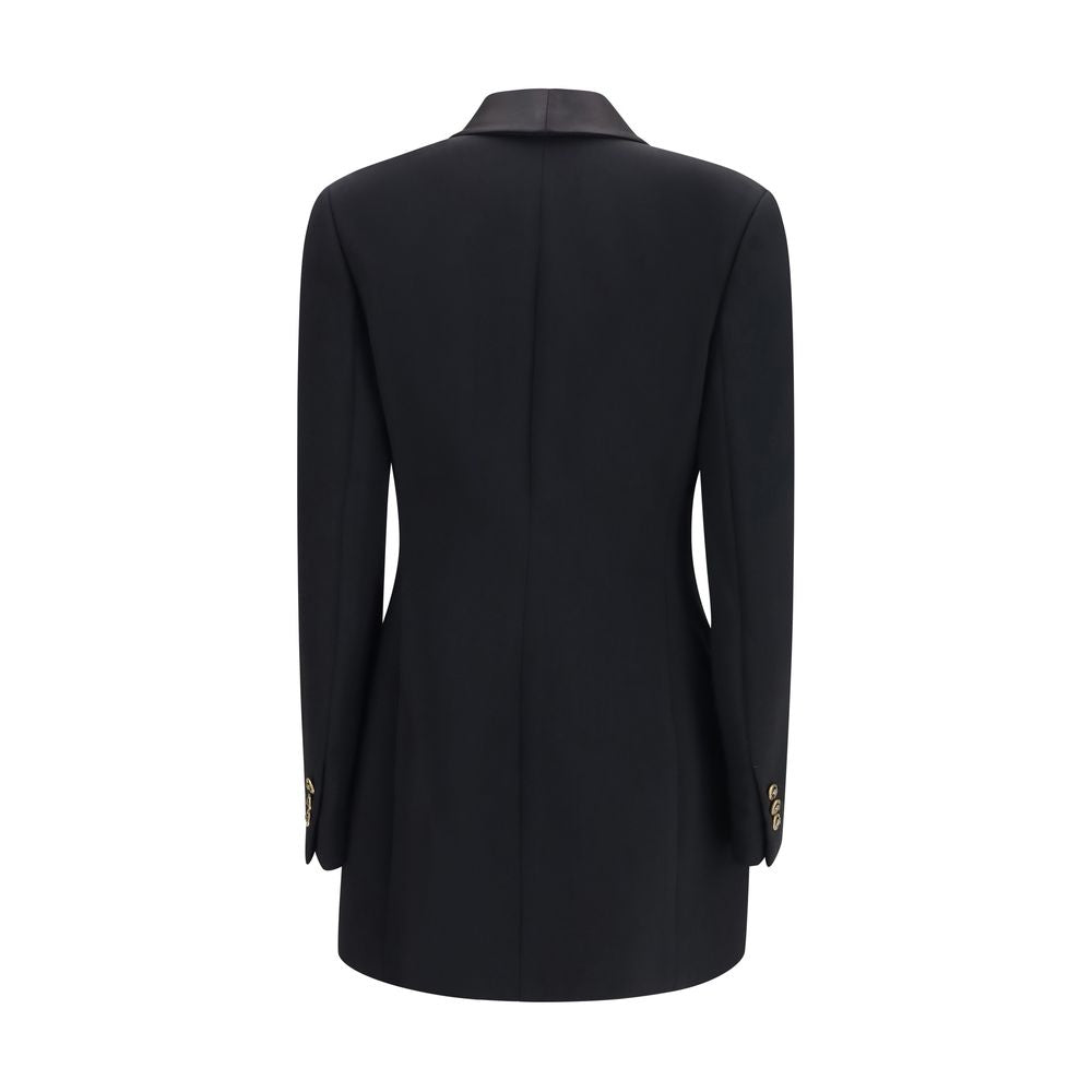 Versace Black Embellished Wool Blazer
