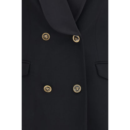 Versace Black Embellished Wool Blazer