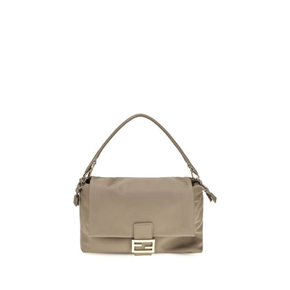 Fendi Baguette Soft Trunk Beige Nappa Leather Shoulder Bag