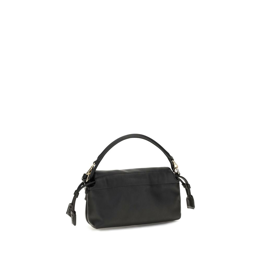 Fendi Baguette Soft Trunk Black Nappa Leather Shoulder Bag