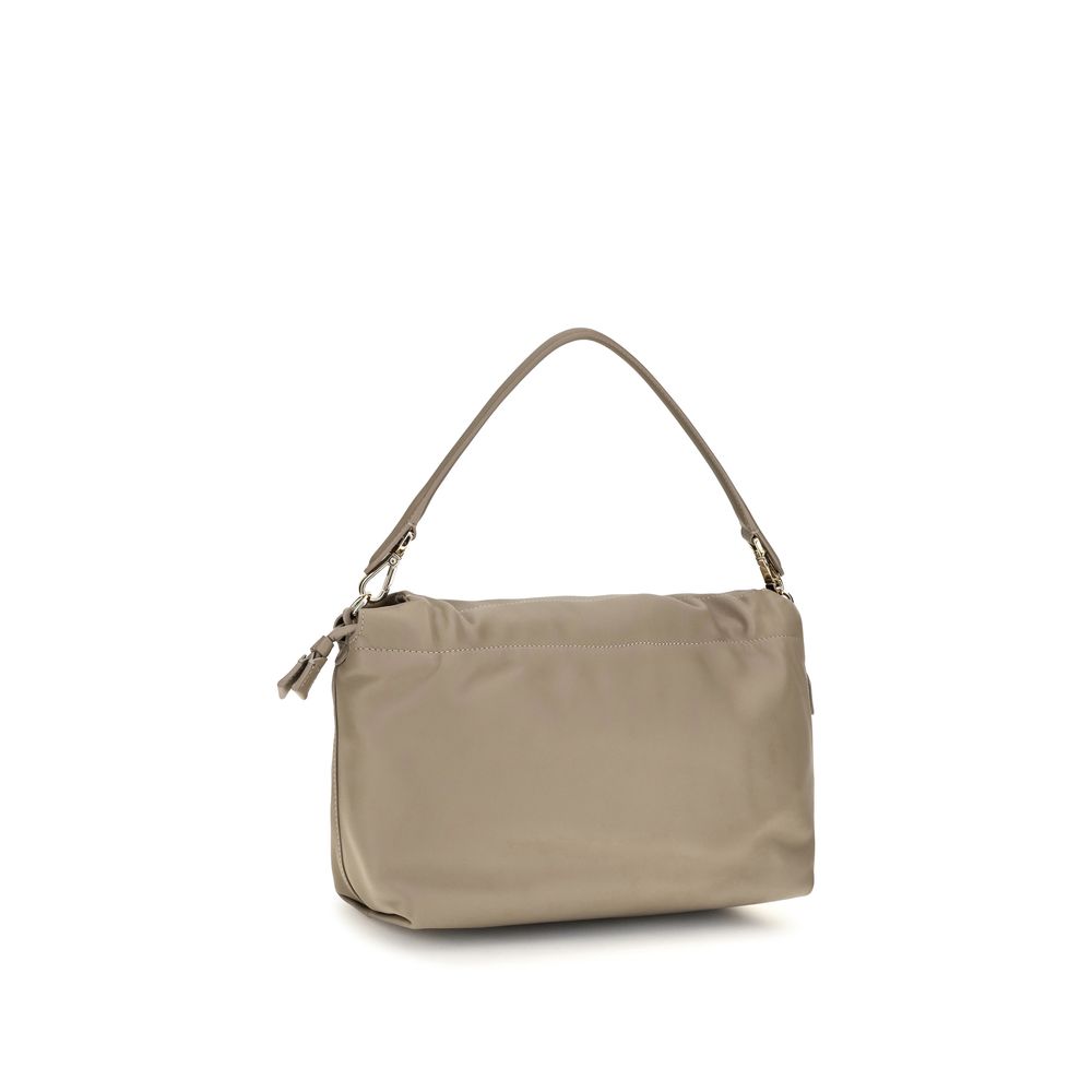 Fendi Baguette Soft Trunk Beige Nappa Leather Shoulder Bag
