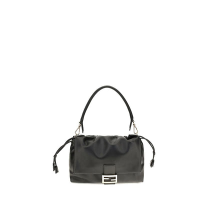 Fendi Baguette Soft Trunk Black Nappa Leather Shoulder Bag