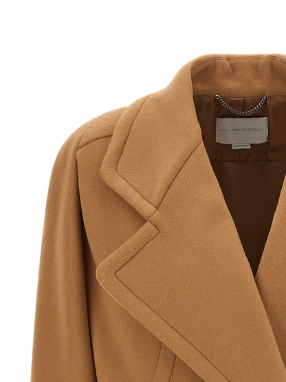 Stella McCartney Camel Pure Wool Short Coat