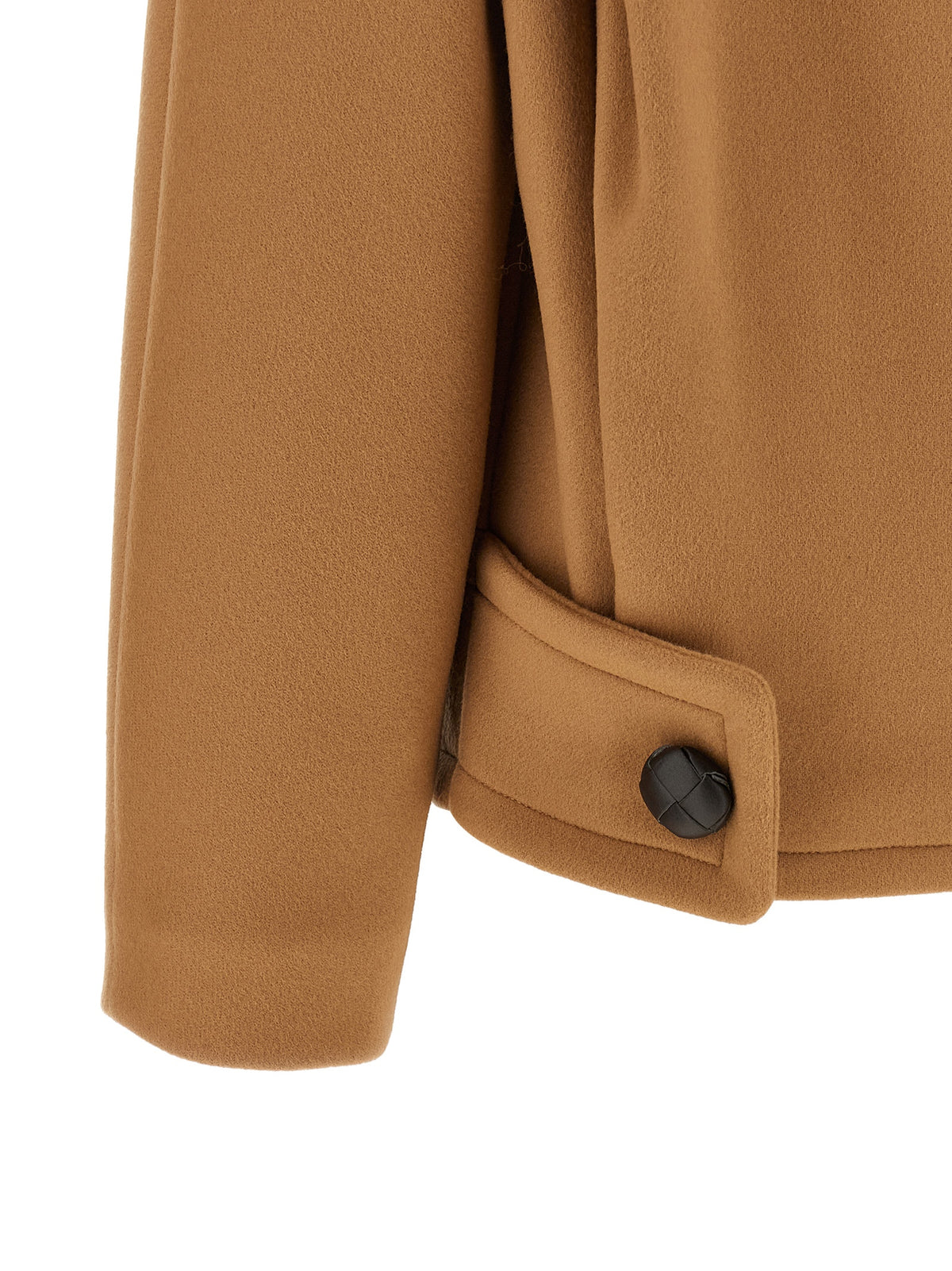 Stella McCartney Camel Pure Wool Short Coat