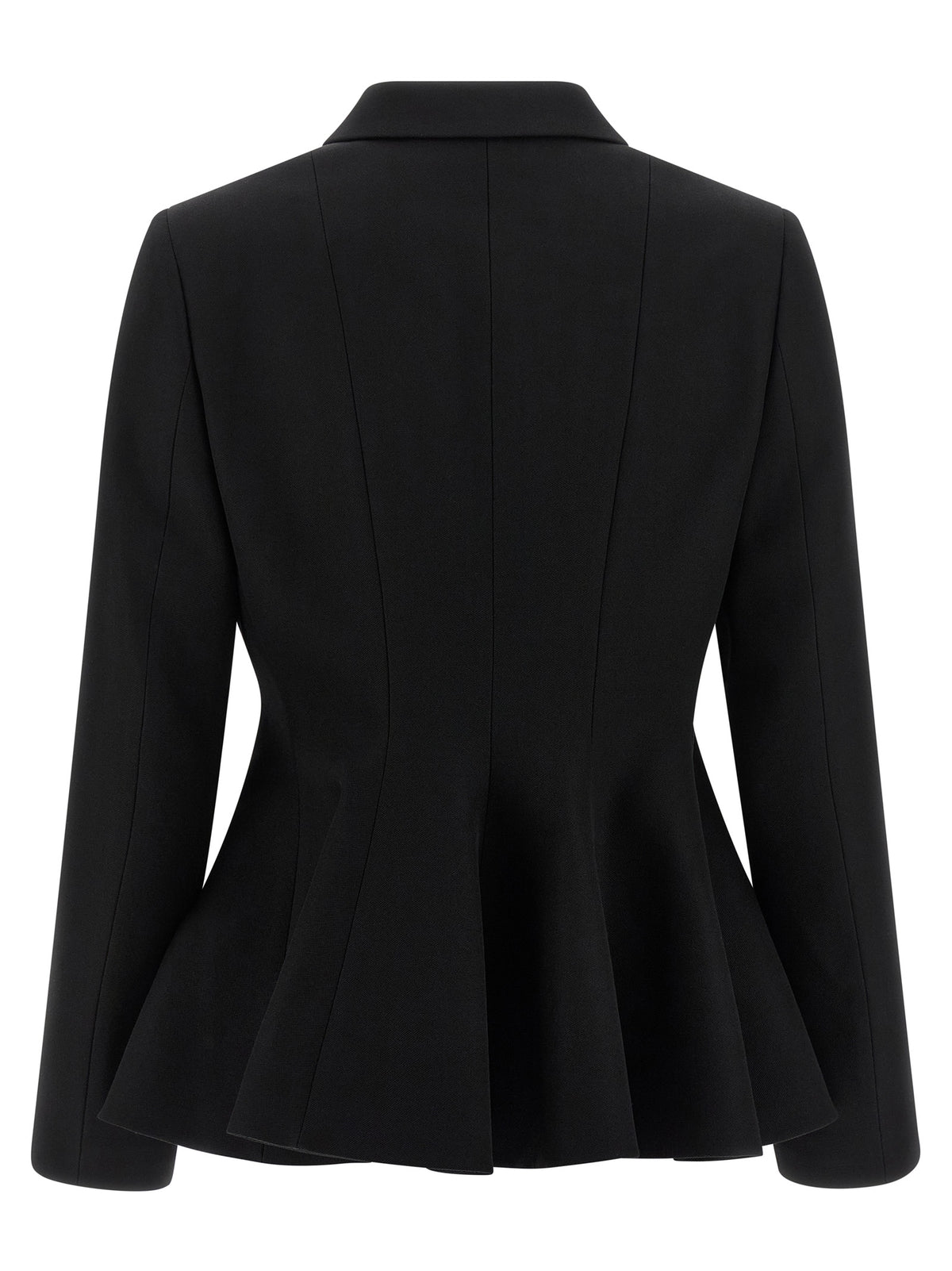 Fendi Black Grain de Poudre Wool Blazer