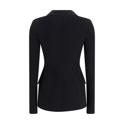 Dolce & Gabbana Black Wool Full-Length Jacket