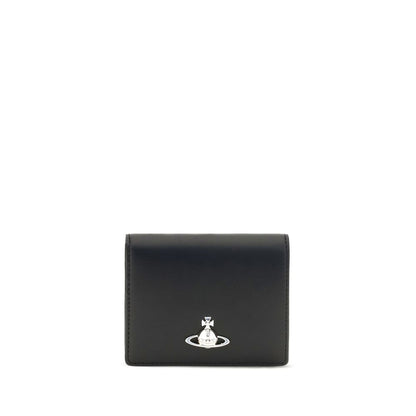 Vivienne Westwood Orb Black Calf Leather Bifold Wallet