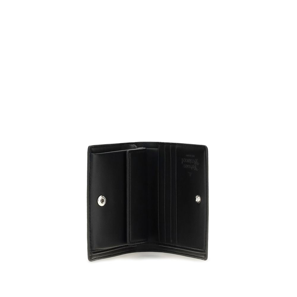 Vivienne Westwood Orb Black Calf Leather Bifold Wallet