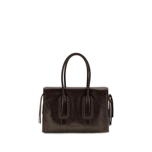 Marc Jacobs Babe City Tote Brown Crinkle Leather Handbag