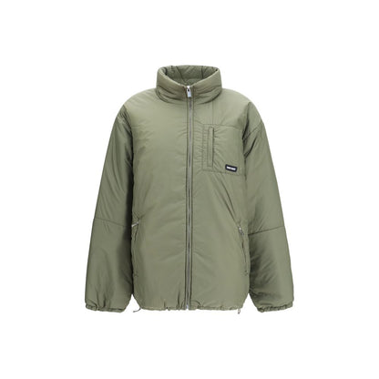 Miu Miu Bicolor Padded Zip Puffer Jacket