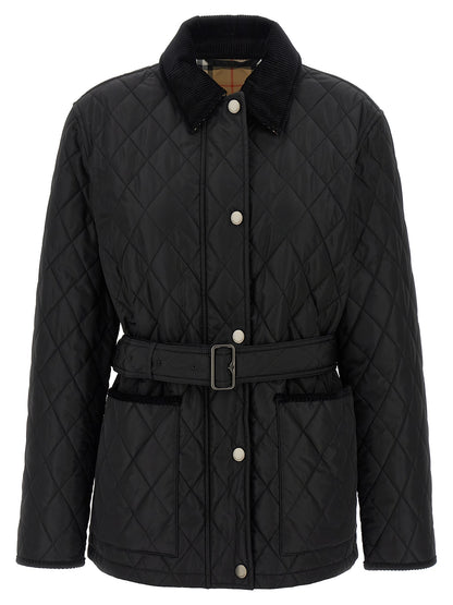 Burberry Chiltern Quilted Black Polyamide Jacket