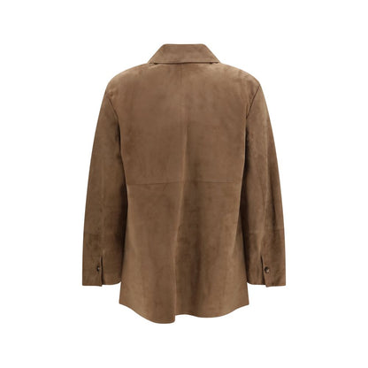 'S Max Mara Gocce Brown Suede Jacket