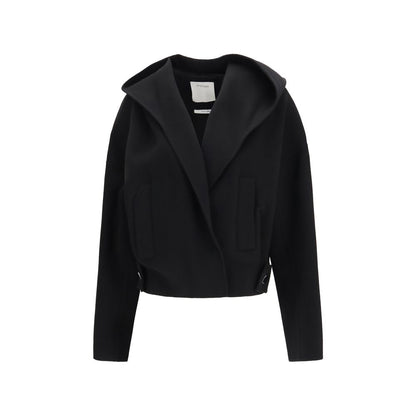 Max Mara Sportmax Idoneo Black Virgin Wool Double Jacket