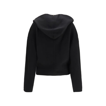 Max Mara Sportmax Idoneo Black Virgin Wool Double Jacket