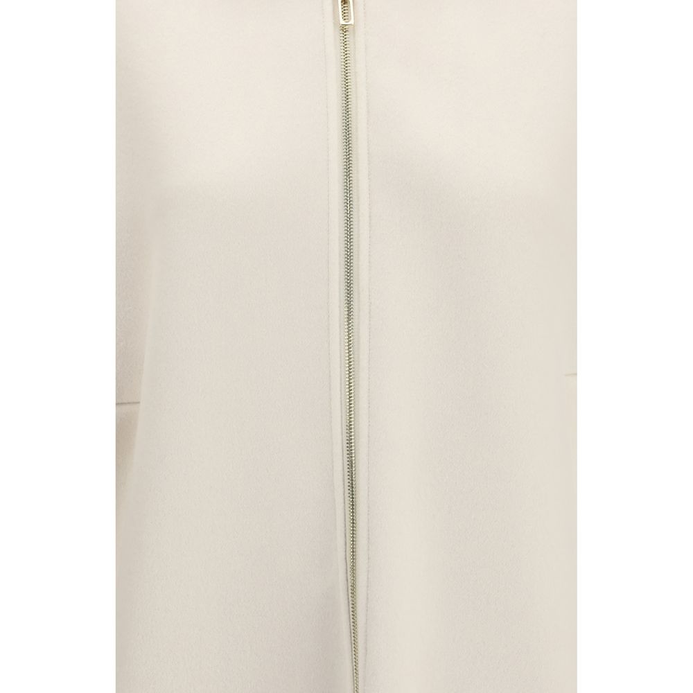 Max Mara Sportmax Ondata Beige Virgin Wool Jacket